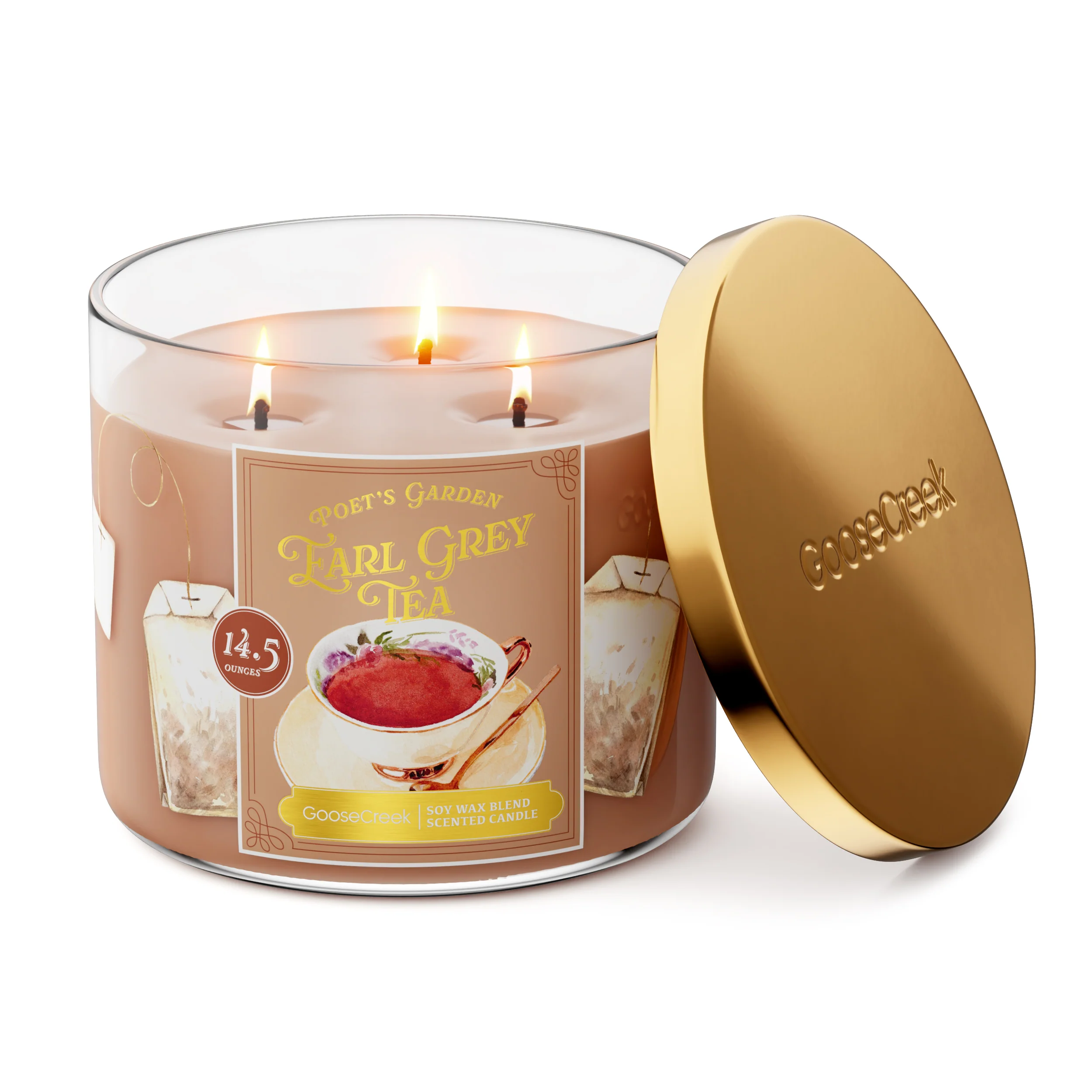 Earl Grey Tea 3-Wick Candle - Image 3