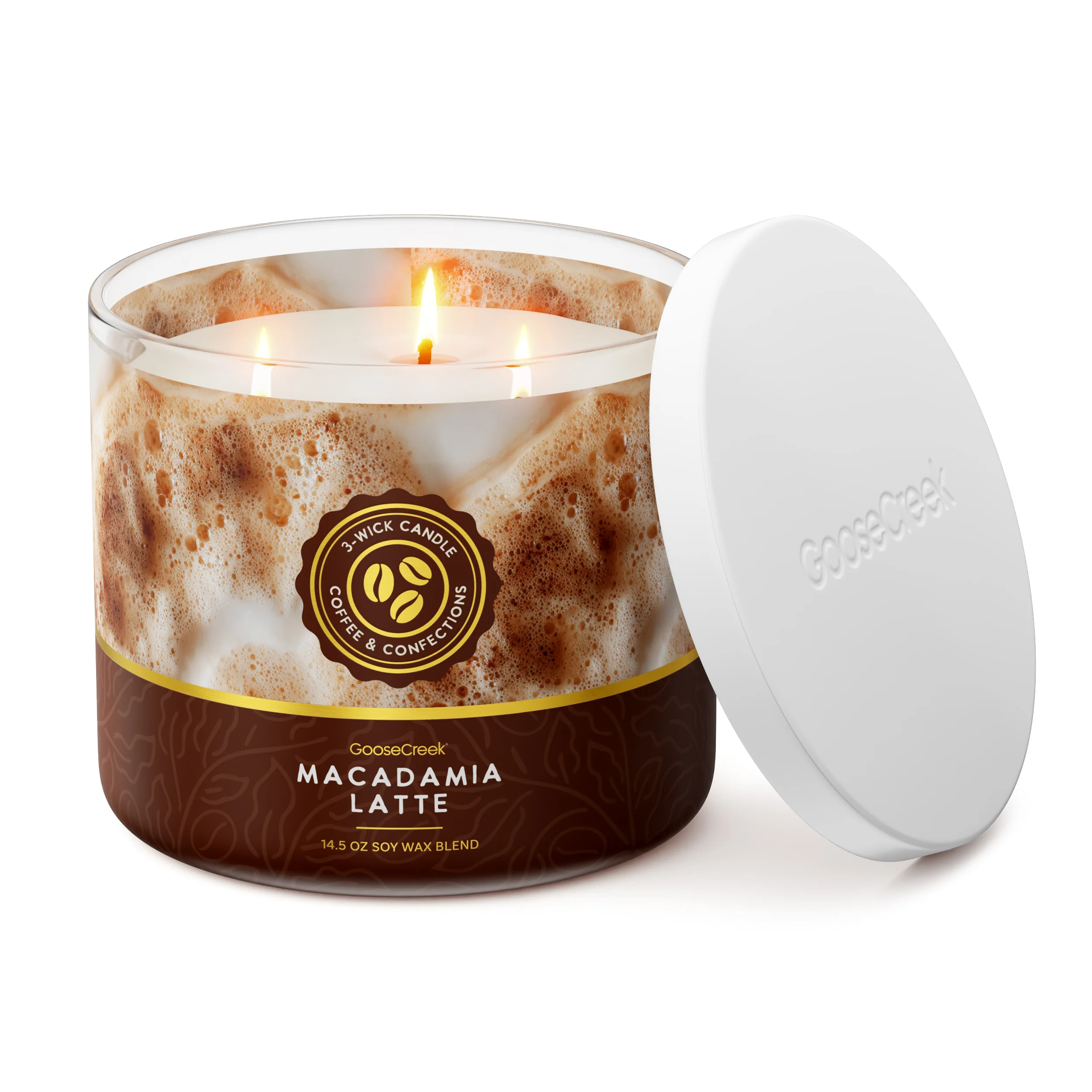 Macadamia Latte 3-Wick Candle - Image 3