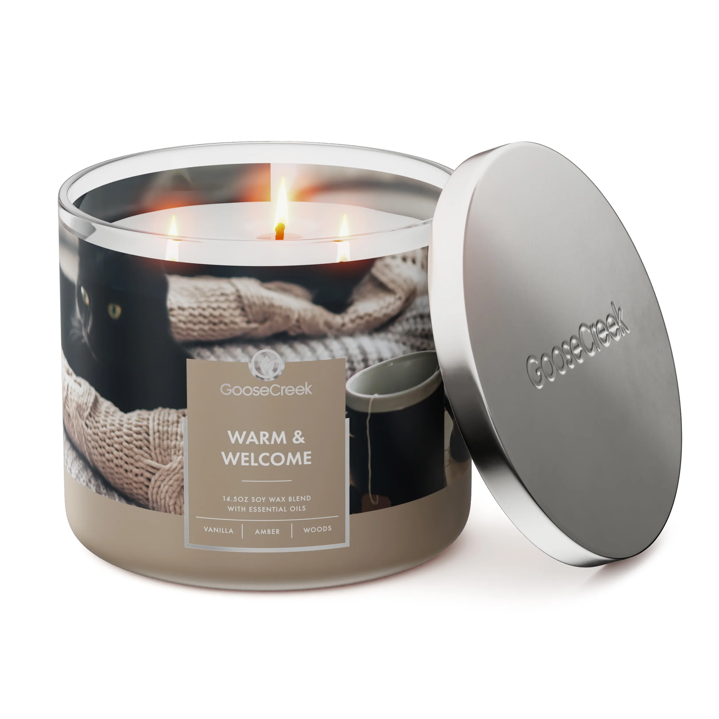 Warm & Welcome 3-Wick Candle - Image 3